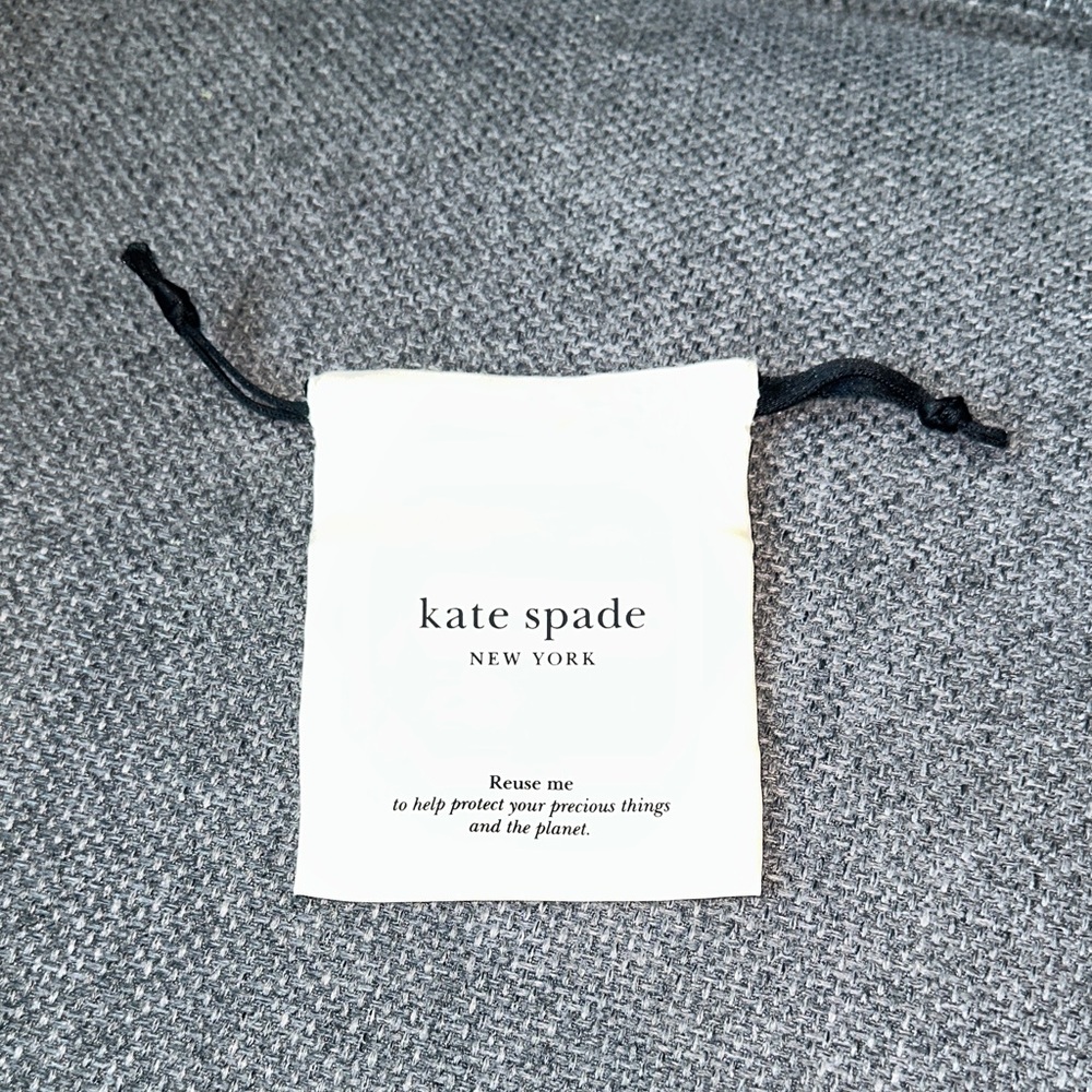 Kate Spade jewelry Pouch with Black Drawstrings